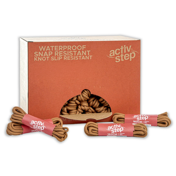 Activ-Step® Recycled 160cm Honey Boot Laces