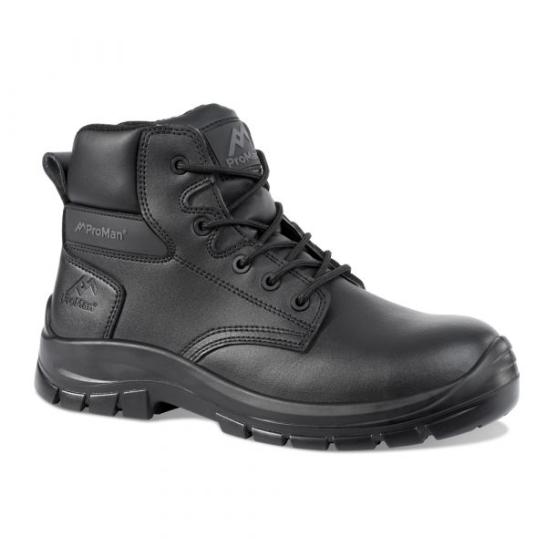 Rock Fall Pro Man Austin S3 Black Metal Free Composite Toe Cap Safety Shoes PPE 