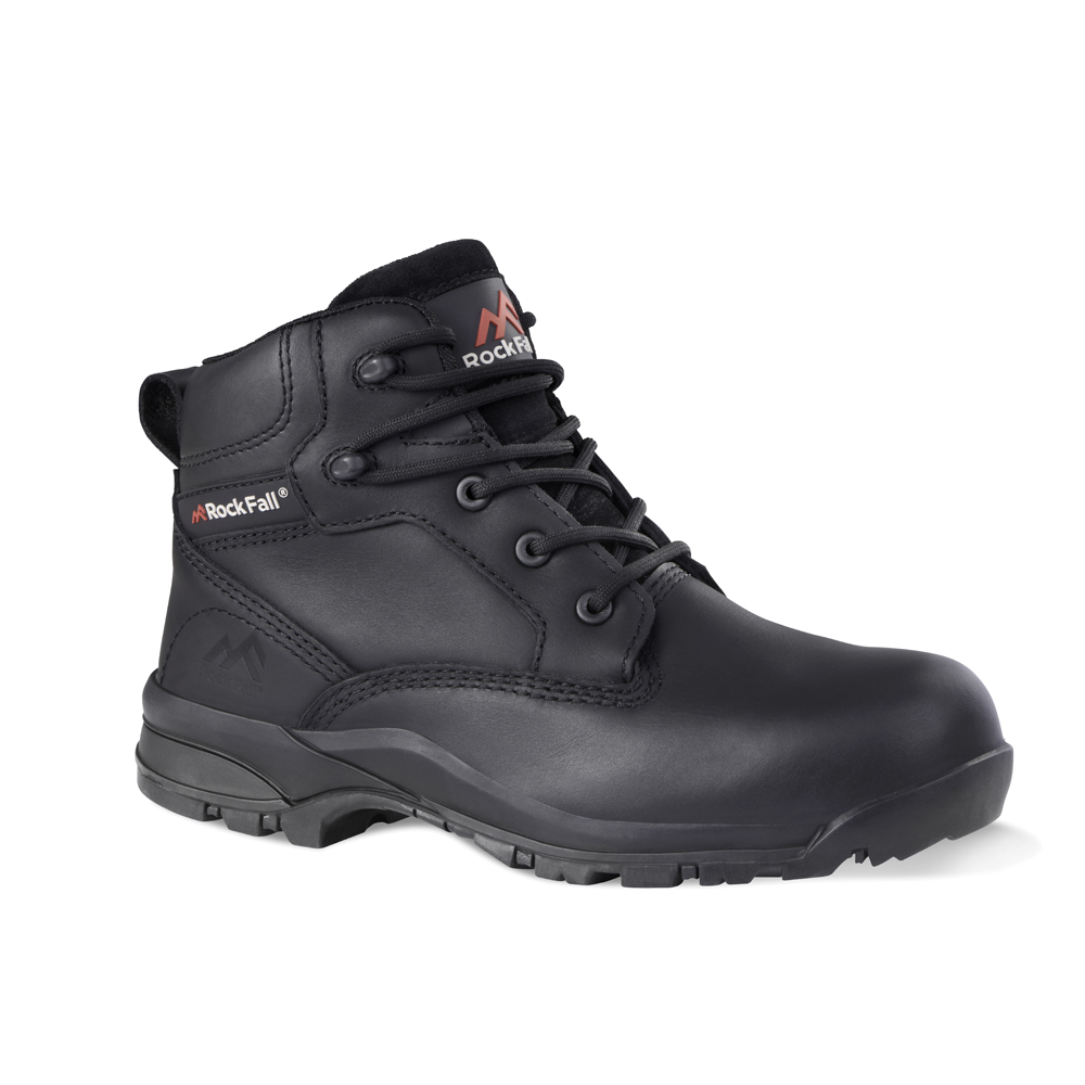 Rock Fall Slate Black S3 SRC Waterproof Composite Toe Cap Wide Fit Safety Boots 