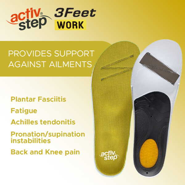 Activ-Step 3Feet Work Footbeds High - Rock Fall Safety Footwear